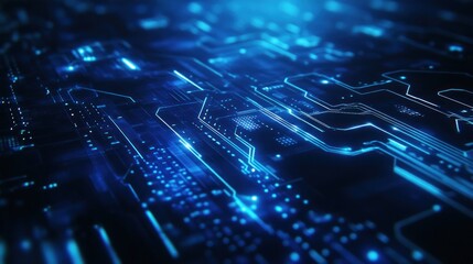 Abstract Futuristic Circuit Board
