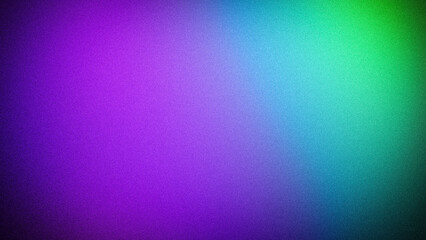 Vibrant abstract gradient blending purple, blue, and green hues with a grainy texture. Perfect for dynamic 4K backgrounds, wallpapers, banners, and creative digital designs