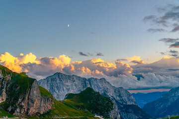  The Julian Alps, a mountain range of the Southern Limestone Alps that stretch from northeastern...
