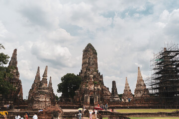 Fototapeta premium old buddhist temple in ayutthaya