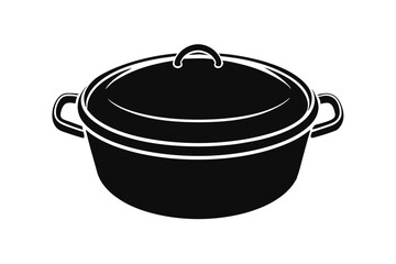 oven silhouette vector with a white background.