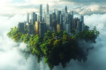 Obraz premium Climate change energy consumption. climate change and global warming melting icebergs rising sea levels, and extreme weather events. International global pollution and net zero targets. CO2 emissions