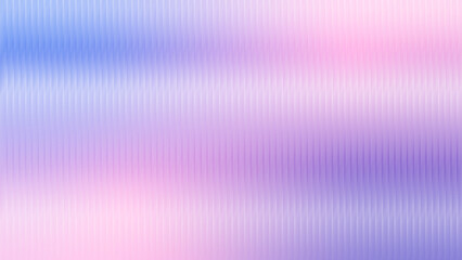 The glass texture features a ribbed pattern in soft shades of blue, purple, pink, and white. The smooth background creates depth, resulting in a layered, translucent effect—vector illustration.