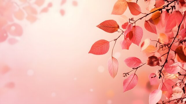 pink fall background