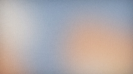 Grainy colorful gradient background. Abstract, soft colors, white, blue, orange, blurred, mesh, noise, wave, bokeh, retro vibes.