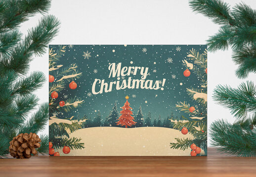 Christmas Canvas Mockup