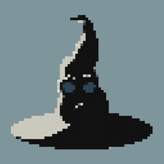 Pixel art witch hat