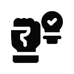 training icon. vector glyph icon for your website, mobile, presentation, and logo design.