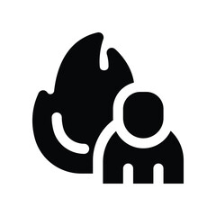 motivation icon. vector glyph icon for your website, mobile, presentation, and logo design.