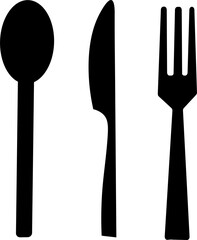 Fork, Knife and Spoon Transparent PNG