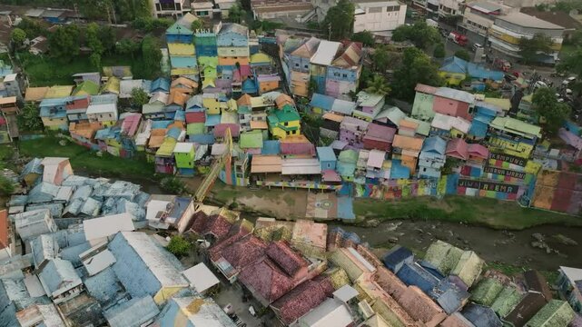 Jodipan Village Malang Drone (Java - Indonesia)