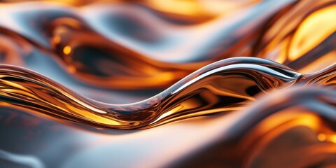 Flowing Waves of Translucent Liquid
