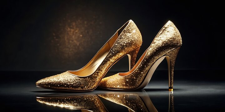 Gold Glitter High Heels Images Browse 1 587 Stock Photos Vectors and Video Adobe Stock