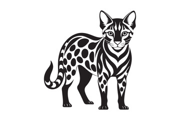 Ocelot  silhouette vector illustration, Ocelot  silhouette vector, Ocelot  silhouette PNG , Ocelot  silhouette