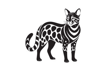 Ocelot  silhouette vector illustration, Ocelot  silhouette vector, Ocelot  silhouette PNG , Ocelot  silhouette