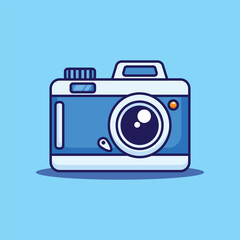 Cartoon vector illustration of camera.