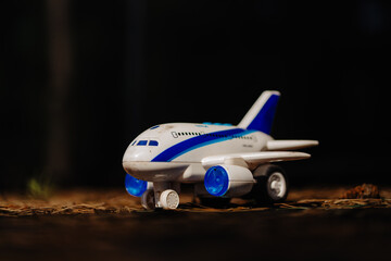 airplane, toy, background , fly, airplane on blur background