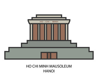 Ho Chi Minh mausoleum, Hanoi, Vietnam.eps