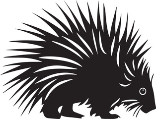 hedgehog with a wreath