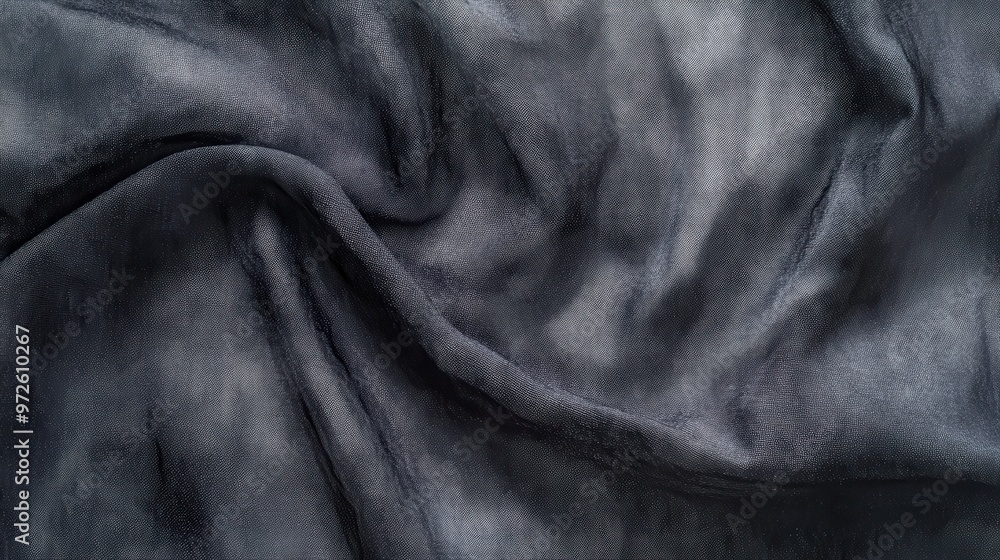 Aufkleber soft gray fabric draping elegantly over a surface, showcasing texture and warmth in a cozy indoor se
