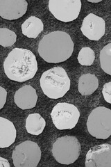 mosaic tile background in black and white