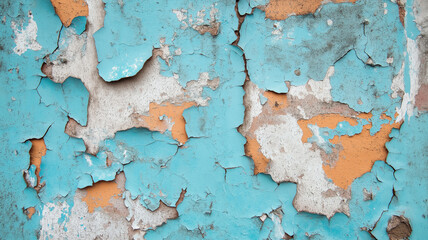 Fototapeta premium Grunge peeling paint wall texture background