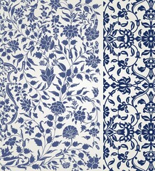 wedding card design, traditional paisley floral pattern , royal India	