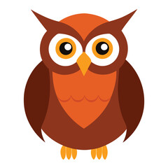 Owl Silhouette Vector Illustration.