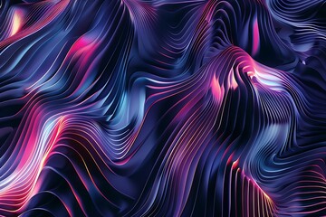 Fototapeta premium Futuristic vector lines creating a sense of movement and energy, portrayed with finesse in a visually stunning