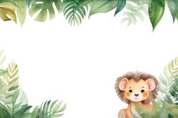 Fototapeta premium PNG Jungle animal green cartoon nature.