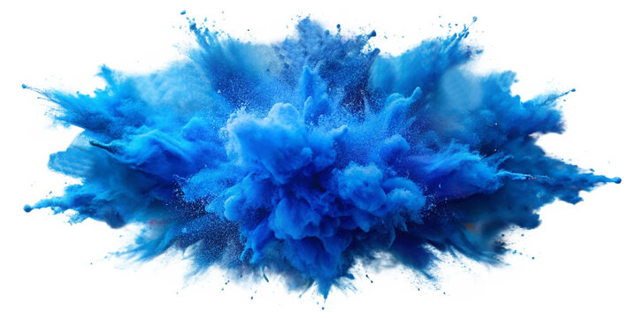 blue color explosion PNG Transparent