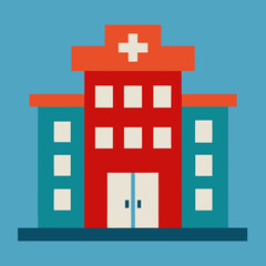 Obraz premium vector illustration of hospital