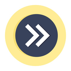 Modern style icon of forward arrow