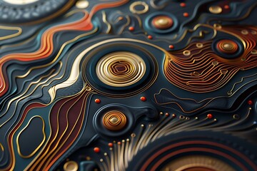 Precision-crafted vector patterns forming an intricate and visually stunning design, showcased in breathtaking
