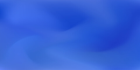 Vibrant wavy vector calm blue liquid mesh gradient background. Abstract ultramarine color digital watercolor for fluid technology business banner design, water and dusk sky concept