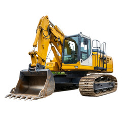 Fototapeta premium Bulldozer isolated on a transparent background