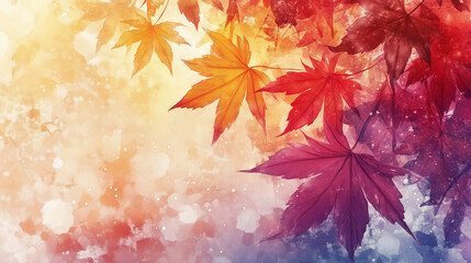 Autumn leaves background wallpaper
