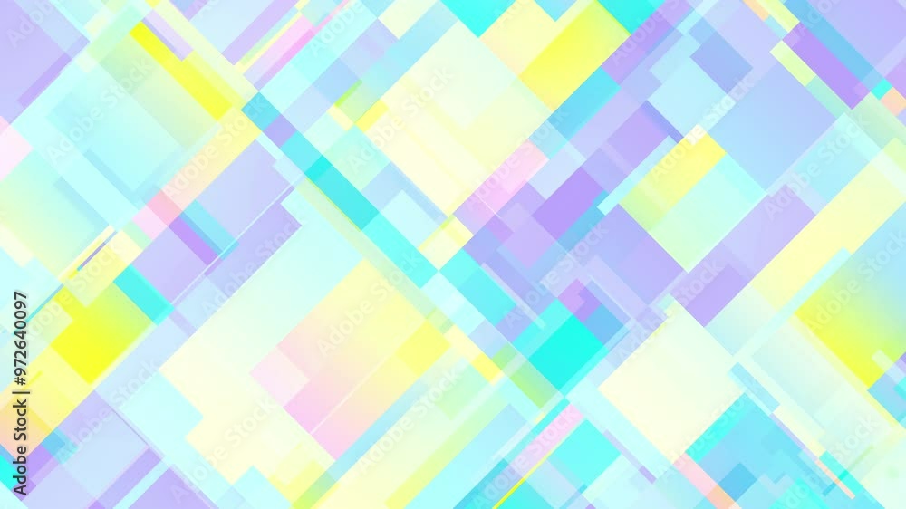 Fototapete Square type gradient diagonal mosaic abstract background. 2D computer rendering pattern