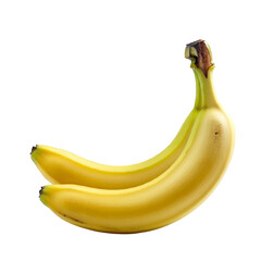 Cute Banana isolated  on a transparent background.