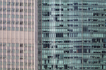 Hochhausfassaden in Frankfurt