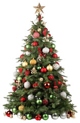 Christmas tree decoration plant white background. AI generated Image by rawpixel.