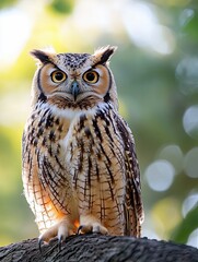 owl isolated on cute background