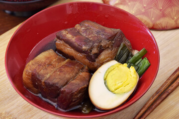 Buta no Kakuni is Japanese braised pork belly - delicious dish popular in Japan, especially Kyushu Island