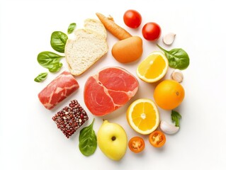 Naklejka premium Discover the Power of NutrientDense Meals An Informative Infographic on the Health Benefits of Eating Well for Optimal Wellness and Vitality