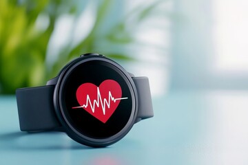 Dynamic CloseUp of a Fitness Tracker Measuring Heart Rate During HighIntensity Interval Training for Optimal Performance and Health Insights
