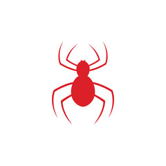 Spider Logo Line Art in Simple Style