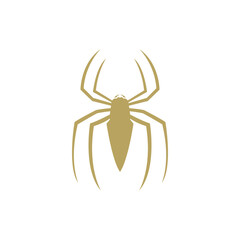 Spider Logo Line Art in Simple Style