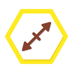 Editable flat design of direction Head arrows