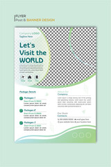 Travel sale flyer template