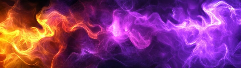 Fototapeta premium Abstract Purple and Orange Smoke.